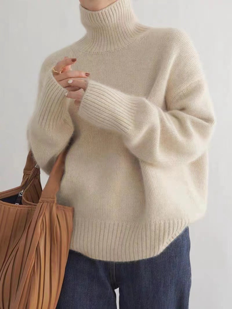 High Neck Cashmere Sweater