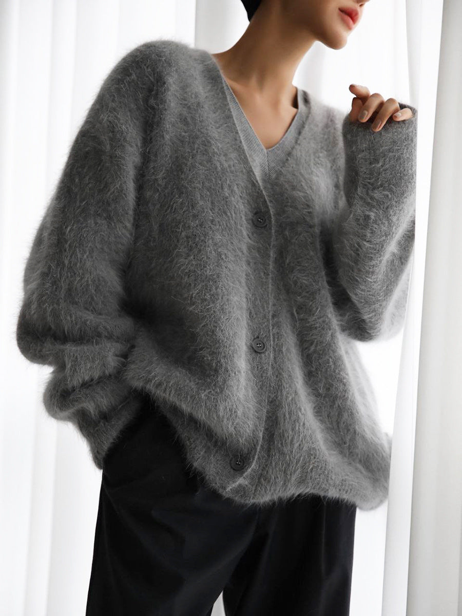 Relaxed Long Sleeve Sweater Cardigan