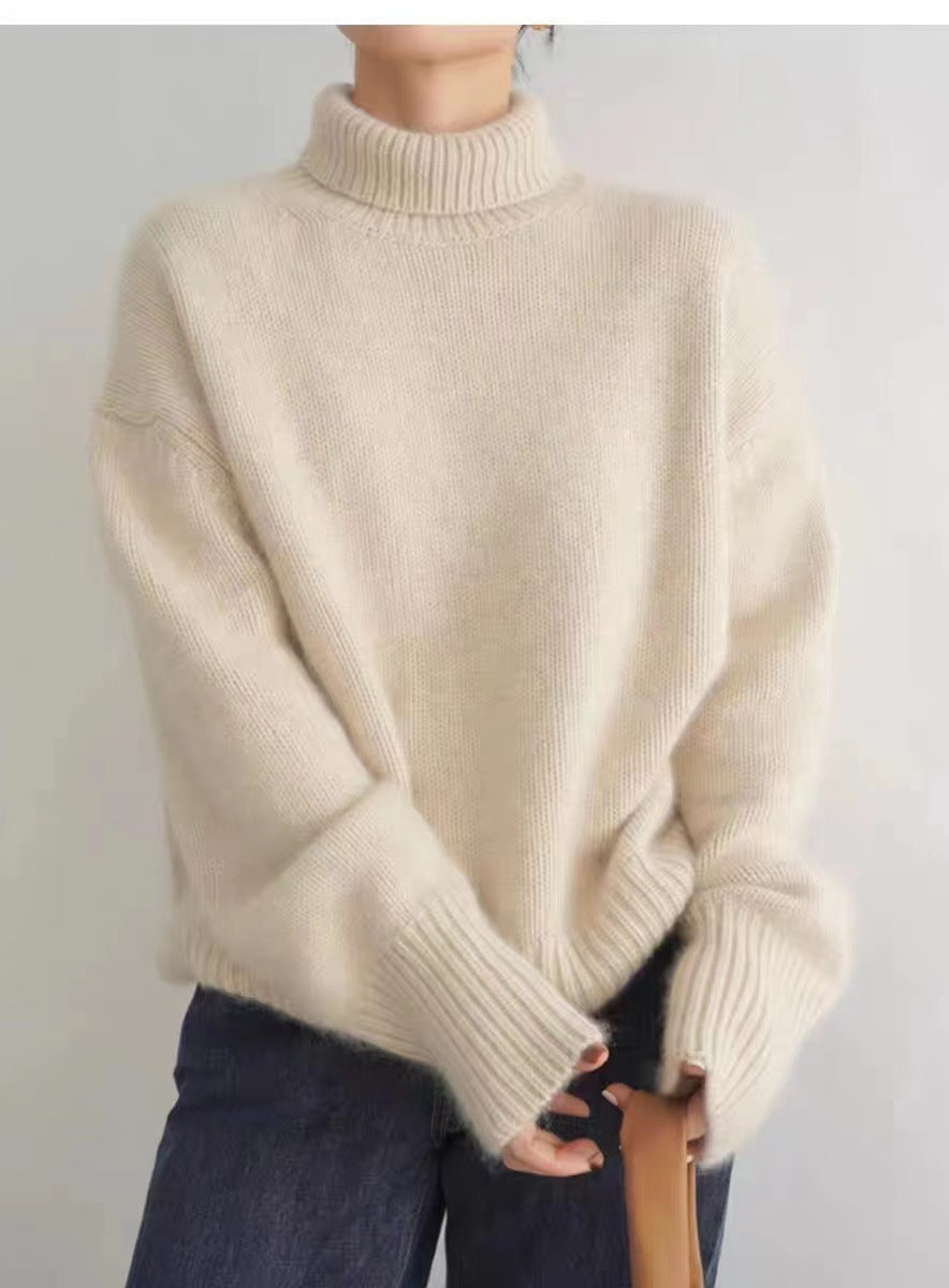 High Neck Cashmere Sweater