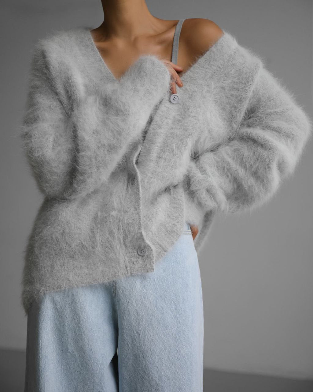 Relaxed Long Sleeve Sweater Cardigan