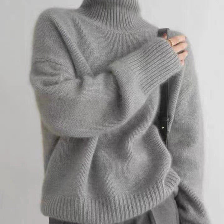 High Neck Cashmere Sweater