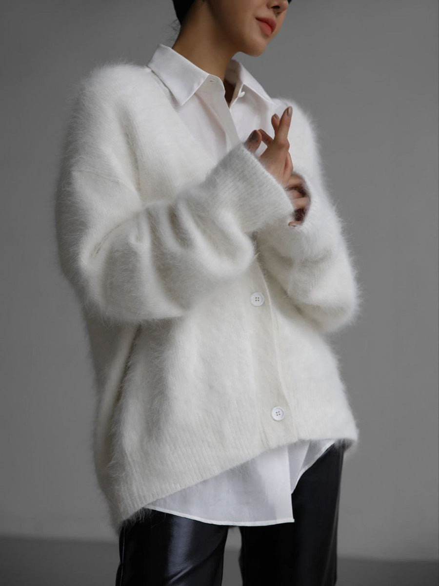 Relaxed Long Sleeve Sweater Cardigan