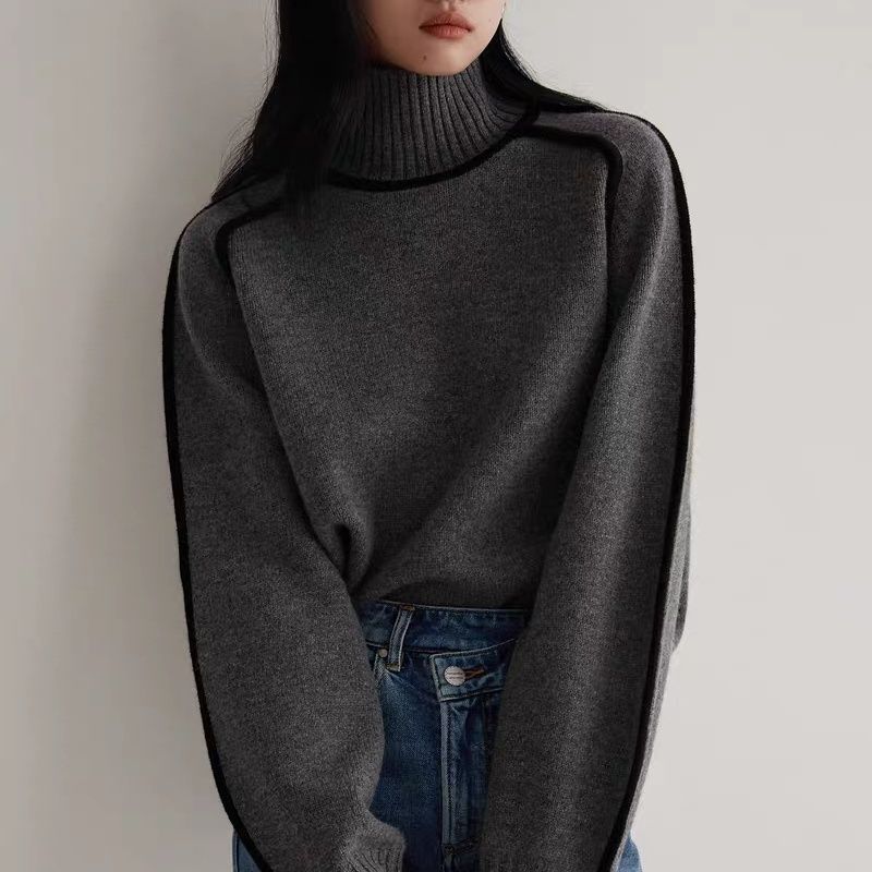 Contrast Trim Sweater