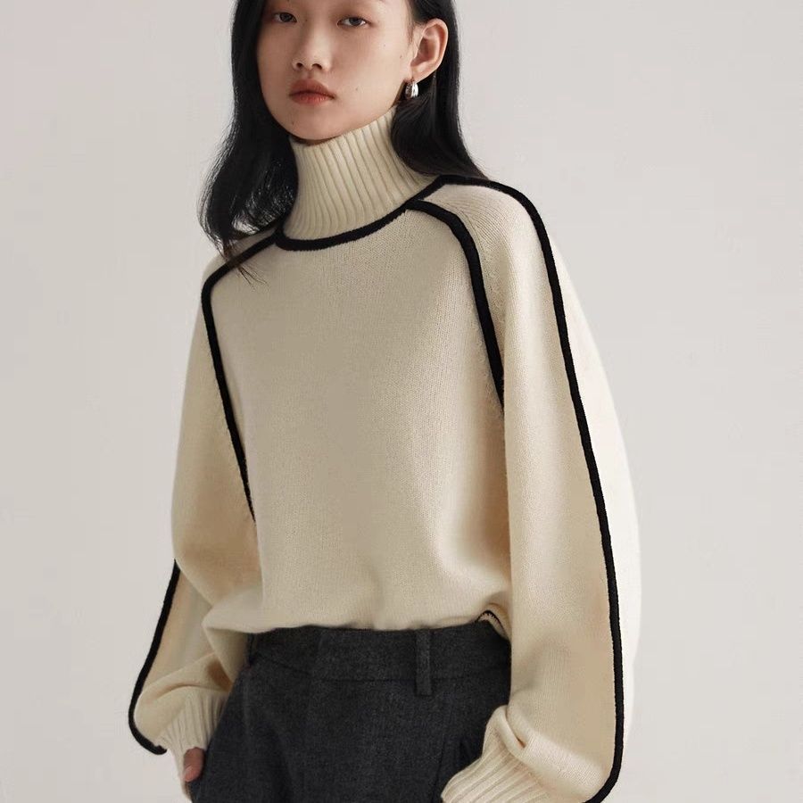 Contrast Trim Sweater