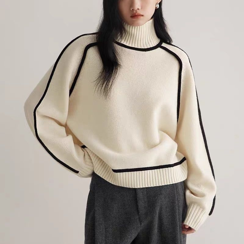 Contrast Trim Sweater