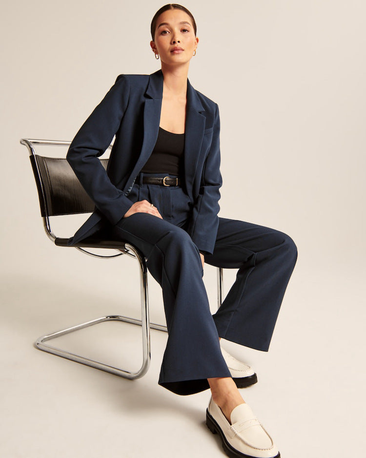 High Waist Wide Leg Trousers