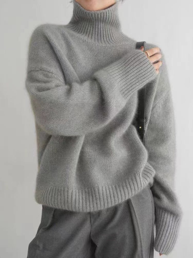 High Neck Cashmere Sweater