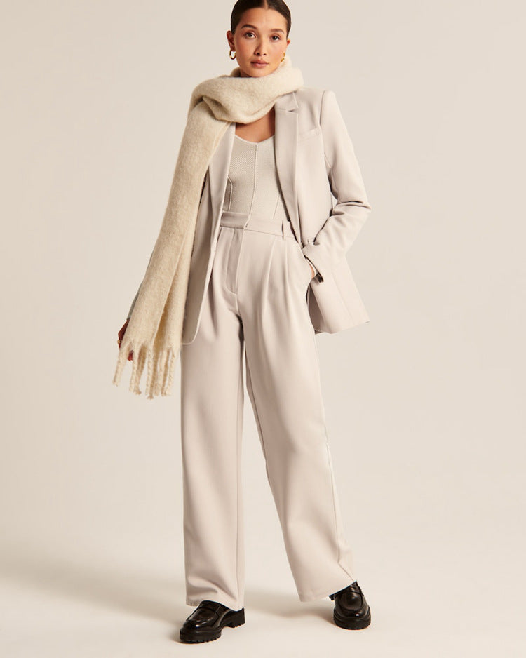 High Waist Wide Leg Trousers