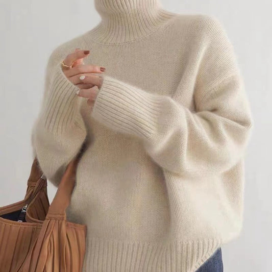 High Neck Cashmere Sweater