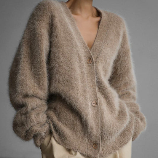 Relaxed Long Sleeve Sweater Cardigan