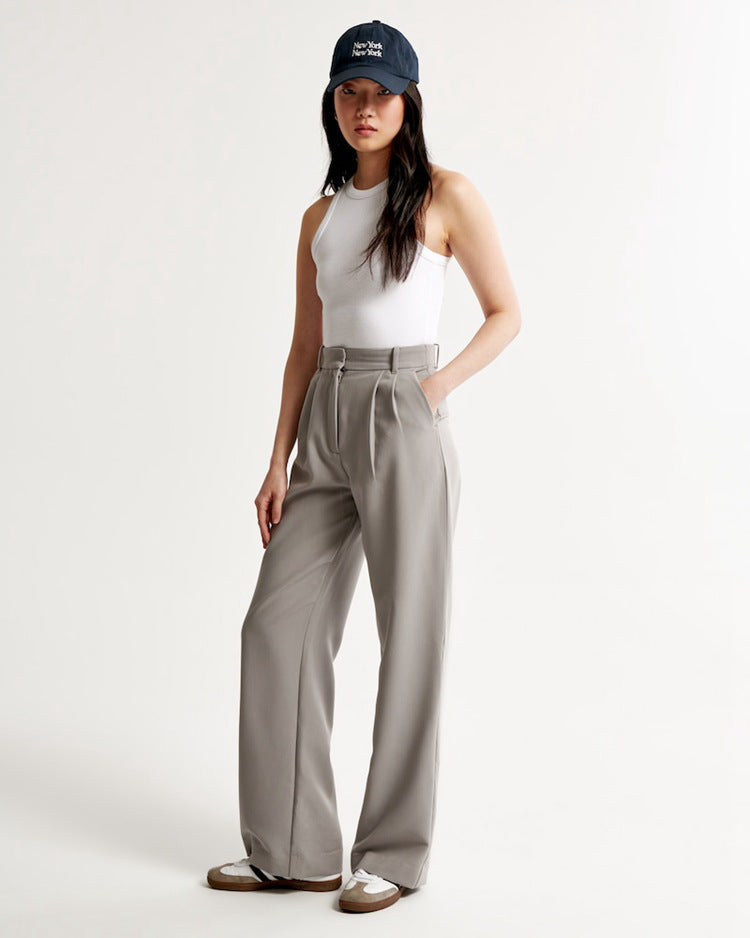 High Waist Wide Leg Trousers